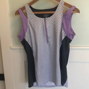 Bolle dark grey and lilac tennis outfit